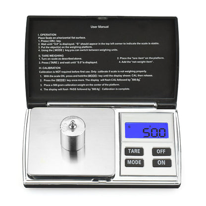 500g x 0.01g Stainless Steel Precision Digital Scale