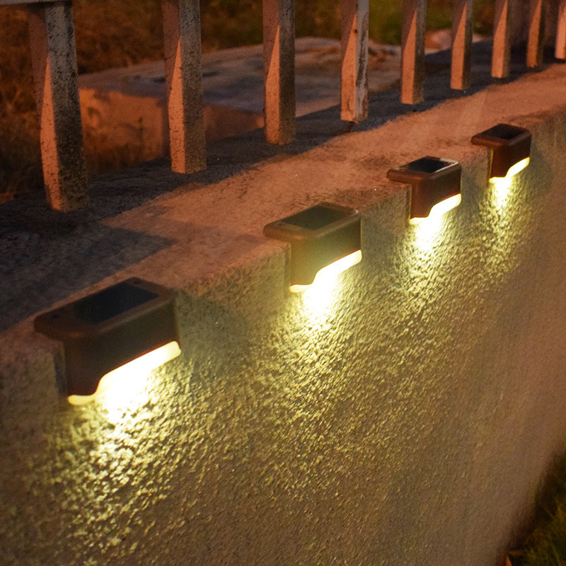 12PCS/Pack Solar Deck Lights Waterproof LED Solar Lamp for Outdoor Pathway Yard