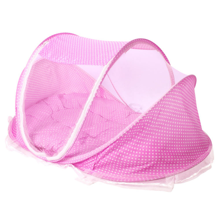 Baby Portable Folding Mosquito Net with Cotton-padded Mattress and Pillow