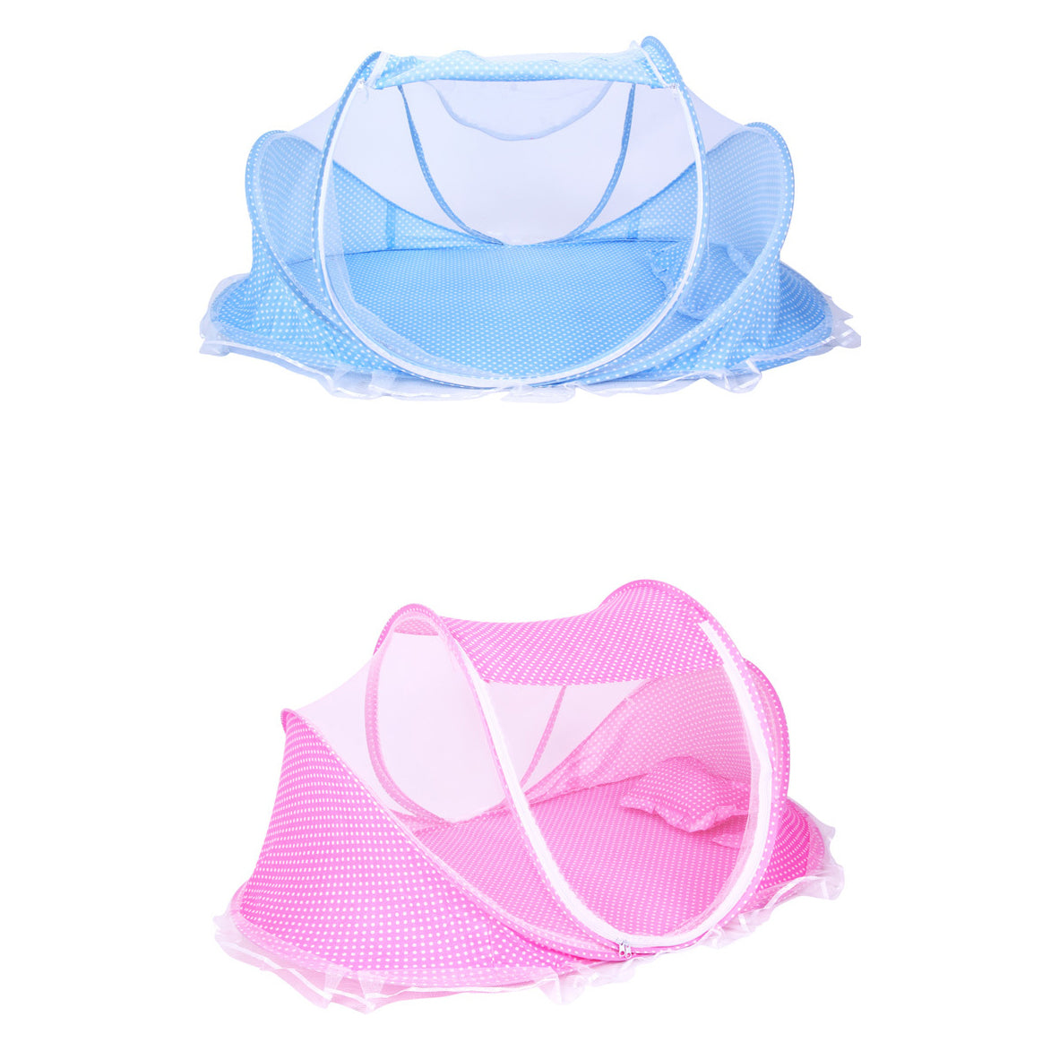 Baby Portable Folding Mosquito Net with Cotton-padded Mattress and Pillow