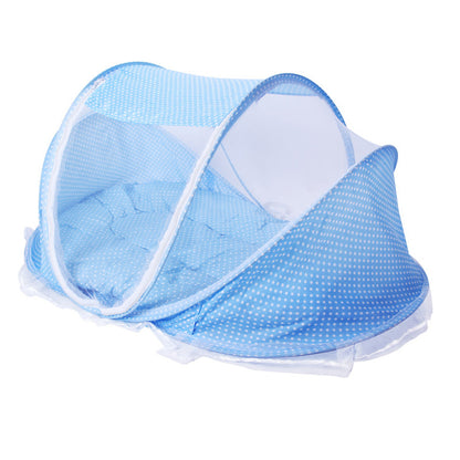 Baby Portable Folding Mosquito Net with Cotton-padded Mattress and Pillow