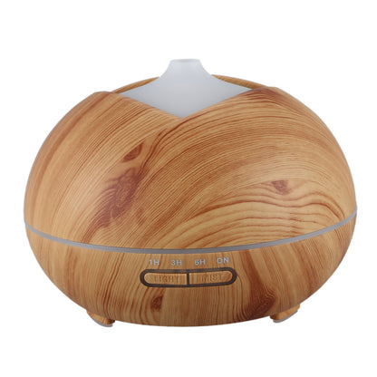 400ml Wood Grain Air Humidifier Essential Oil  Aroma Diffuser with 7 Colors Light