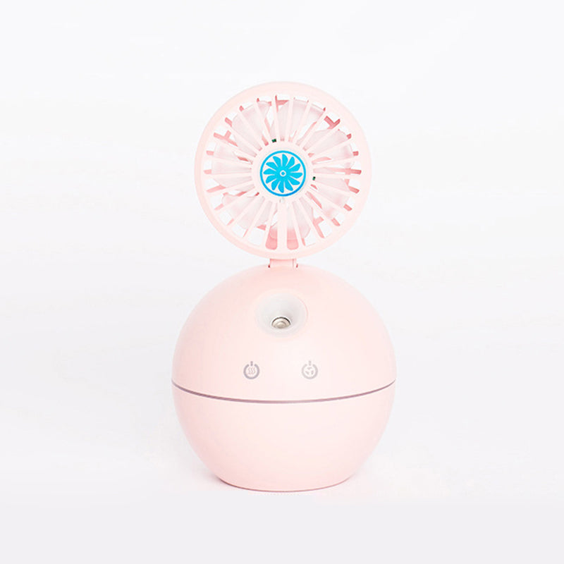 USB Rechargeable Colorful Night Light Mini Aroma Diffuser Spray Fan Desktop Humidifier Fan