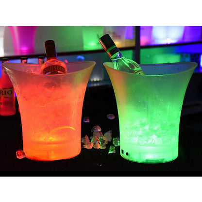 5L LED Color Changing Ice Bucket Champagne Wine Drinks Cooler Bucket