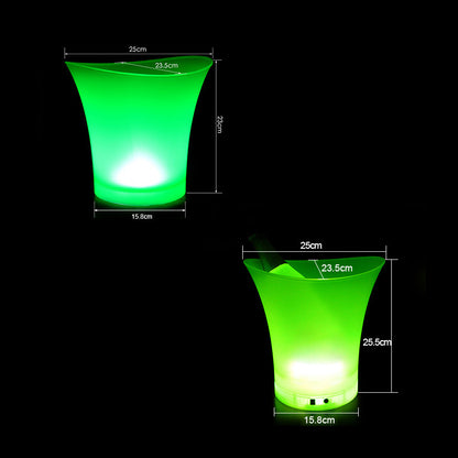 5L LED Color Changing Ice Bucket Champagne Wine Drinks Cooler Bucket