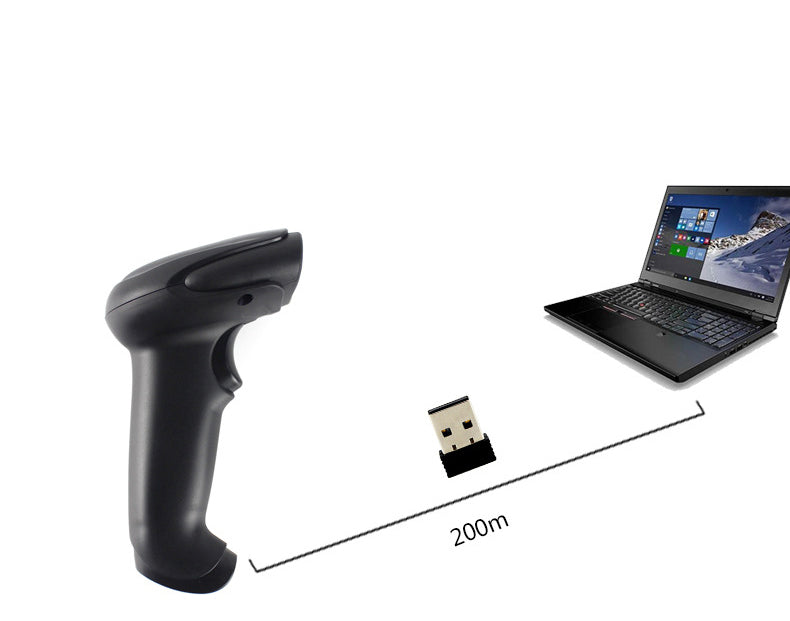 MJ-2030 Wireless One-dimensional Bluetooth 2.4GHz Barcode Scanner Fast Precise Scanning Image Reader