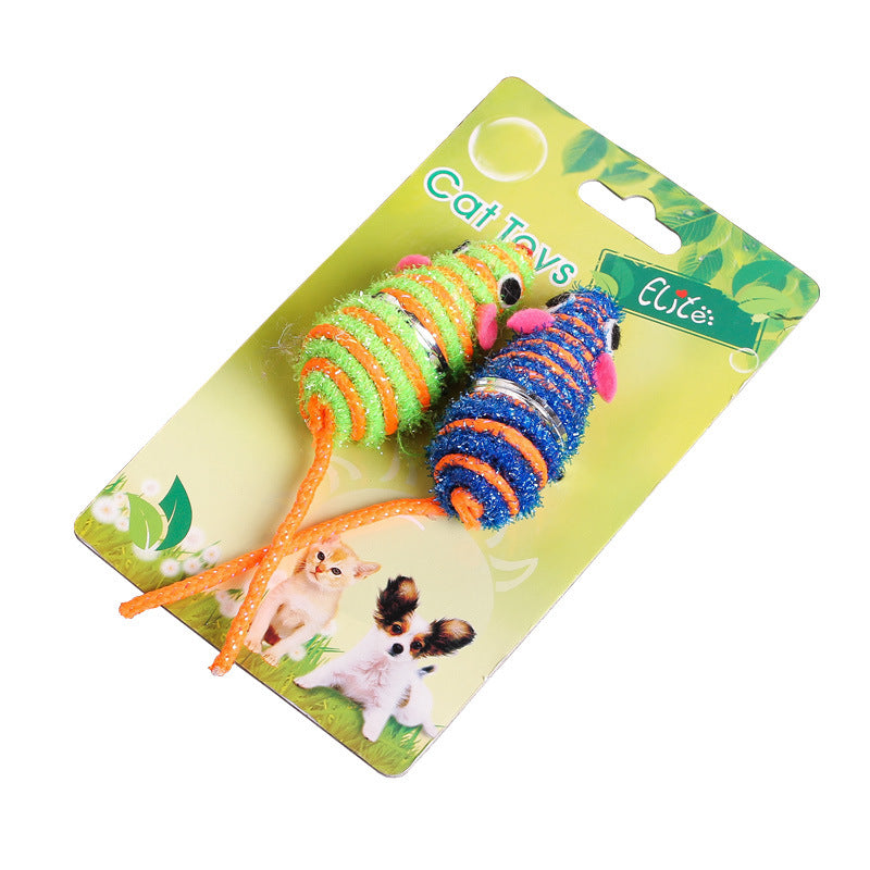 1 Set Cute Mouse Bite Resistant Interactive Cat Toy Pet&#39;s Toy - Random Color