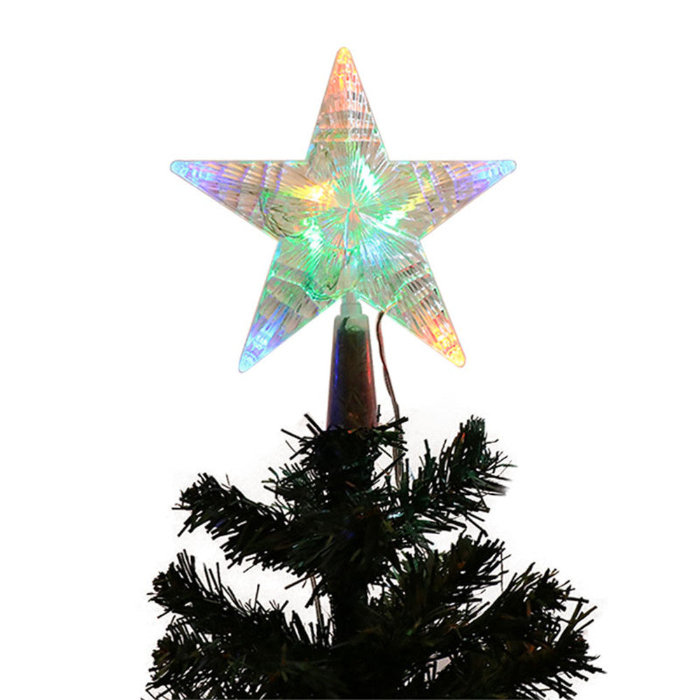 USB LED Light Star Ornament Party Supplies Christmas Tree Top Lamp