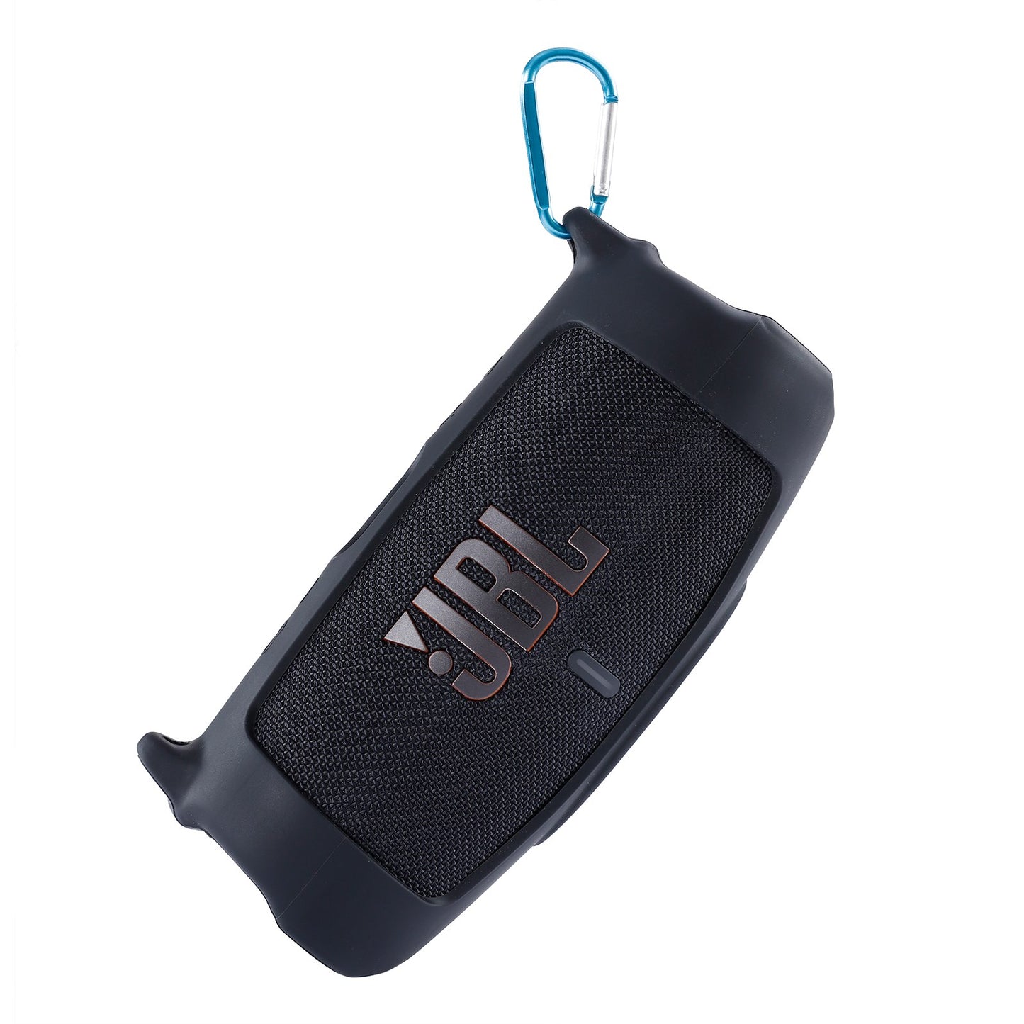 Silicone Carrying Case Bluetooth Speaker Protective Cover with Shoulder Strap Carabiner for JBL Charge 5