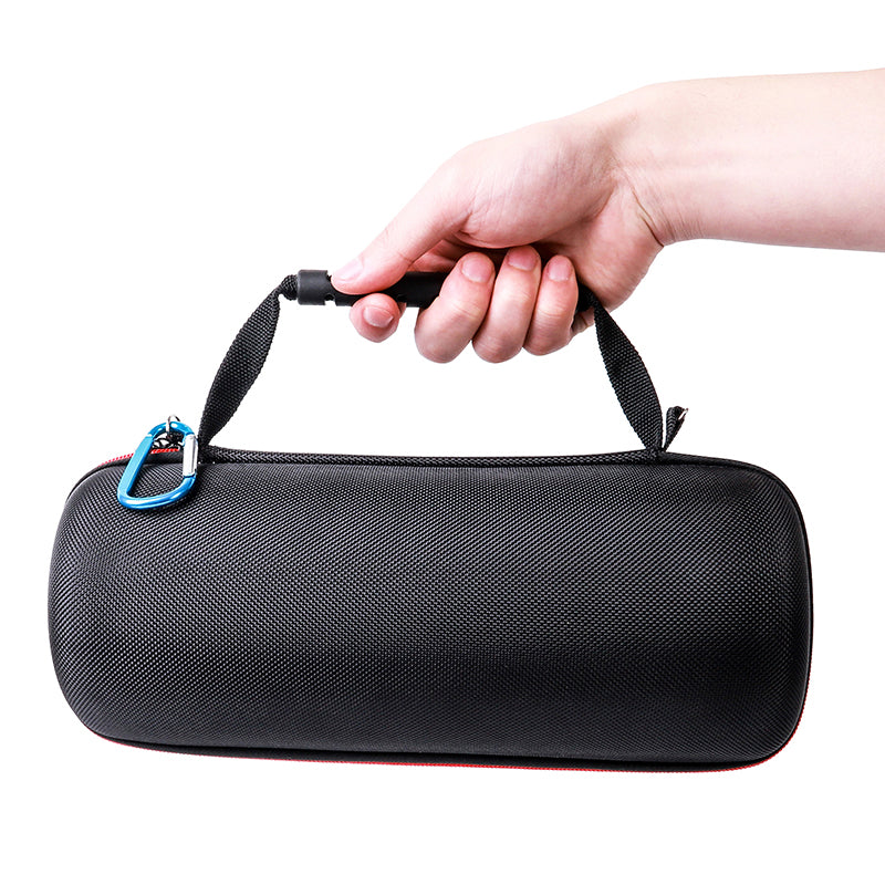 For JBL Pulse4 EVA Carrying Case Bluetooth Speaker Anti-drop Protective Cover with Shoulder Strap and Carabiner