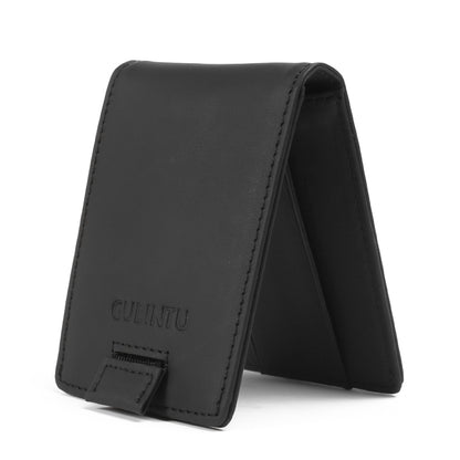 GUBINTU 751 Multi-functional Crazy Horse Texture Top Layer Genuine Leather Wallet with Card Slots