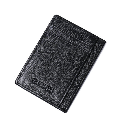 115# Stylish Genuine Leather Coin Multi Card Slots Wallet for Men