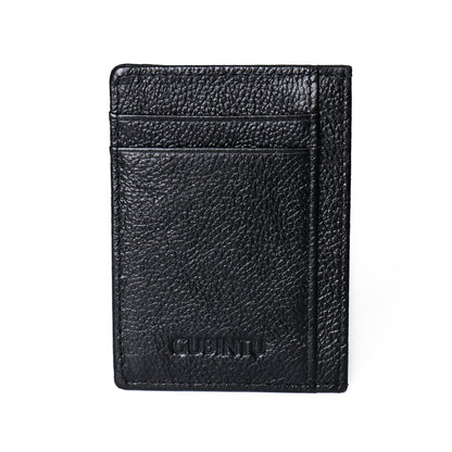 115# Stylish Genuine Leather Coin Multi Card Slots Wallet for Men