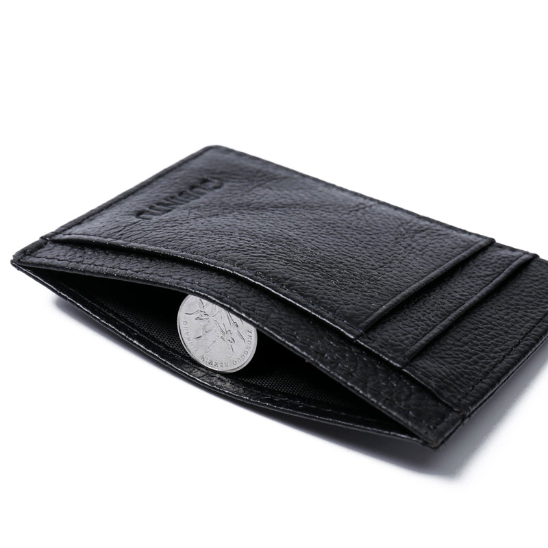 115# Stylish Genuine Leather Coin Multi Card Slots Wallet for Men