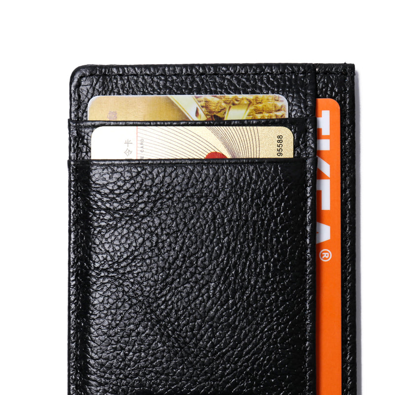 115# Stylish Genuine Leather Coin Multi Card Slots Wallet for Men