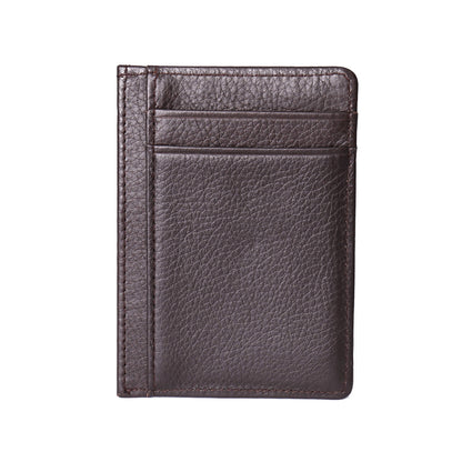 115# Stylish Genuine Leather Coin Multi Card Slots Wallet for Men