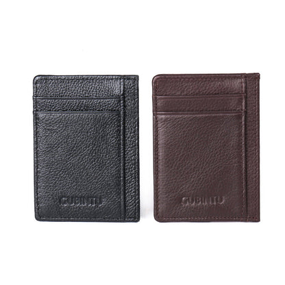 115# Stylish Genuine Leather Coin Multi Card Slots Wallet for Men