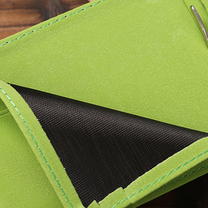 Creative Ultra-thin Bi-fold PU Leather Card Holders Wallet with Money Clip