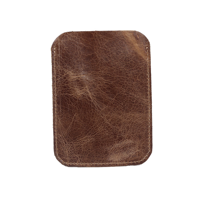 Portable Genuine Leather Card Holder