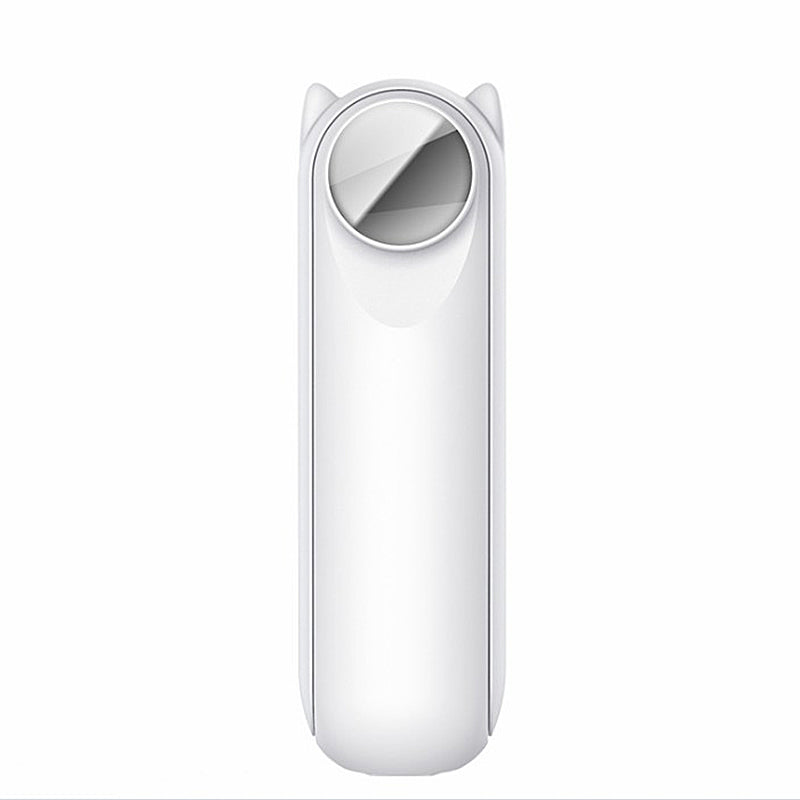 Portable Rechargeable Folding Handheld Fan Summer Mini 3-Speed Cooling Fan with Makeup Mirror