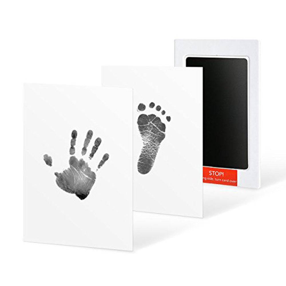 Newborn Footprint Handprint No Touch Skin Inkless Ink Pad Kits Hand Foot Print Baby Growing Up Souvenir