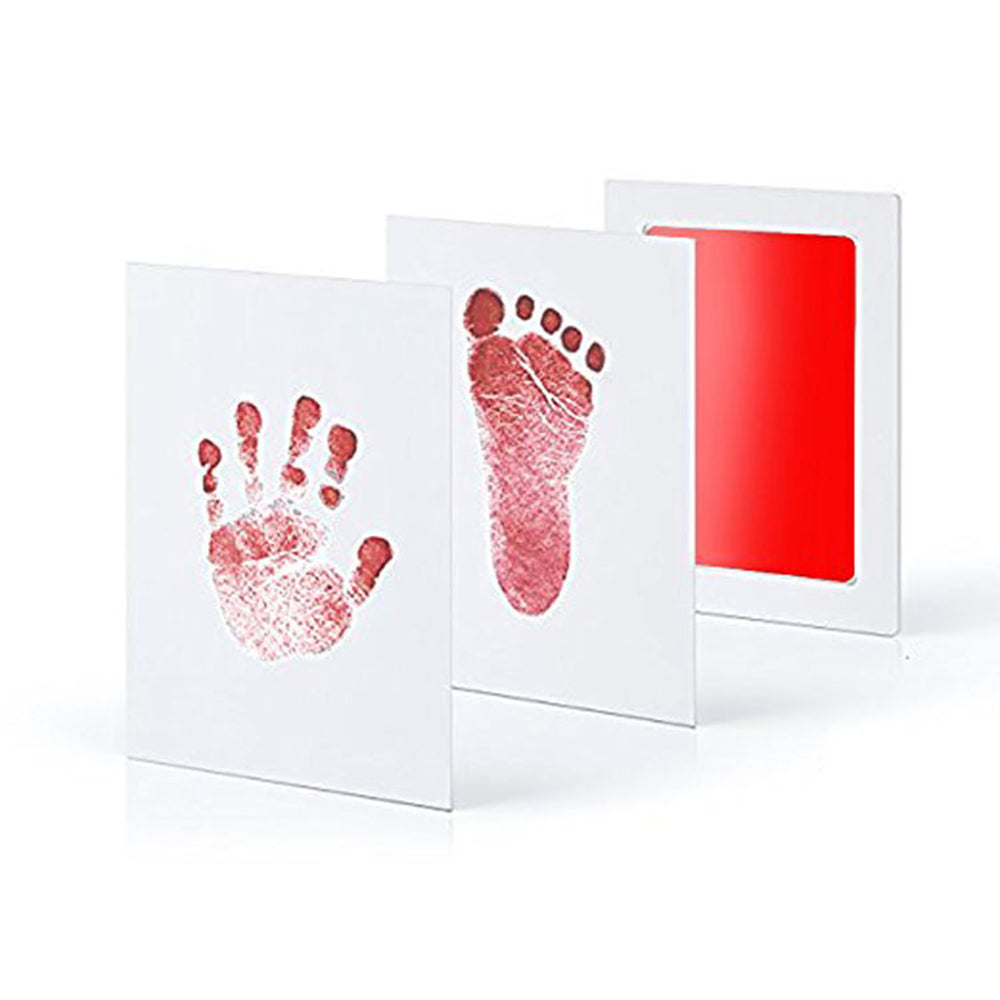 Newborn Footprint Handprint No Touch Skin Inkless Ink Pad Kits Hand Foot Print Baby Growing Up Souvenir