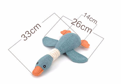 Pet Dog Wild Goose Sound Toys Solid Resistance To Bite Playable High Quality Blue Gray Brown Funny Pet Toy