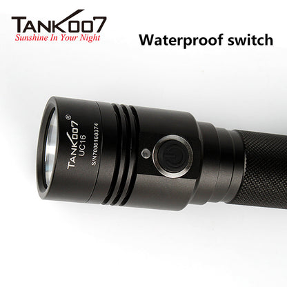 TANK007 UC16 700 Lumens USB Rechargeable Flashlight Portable Camping Torch