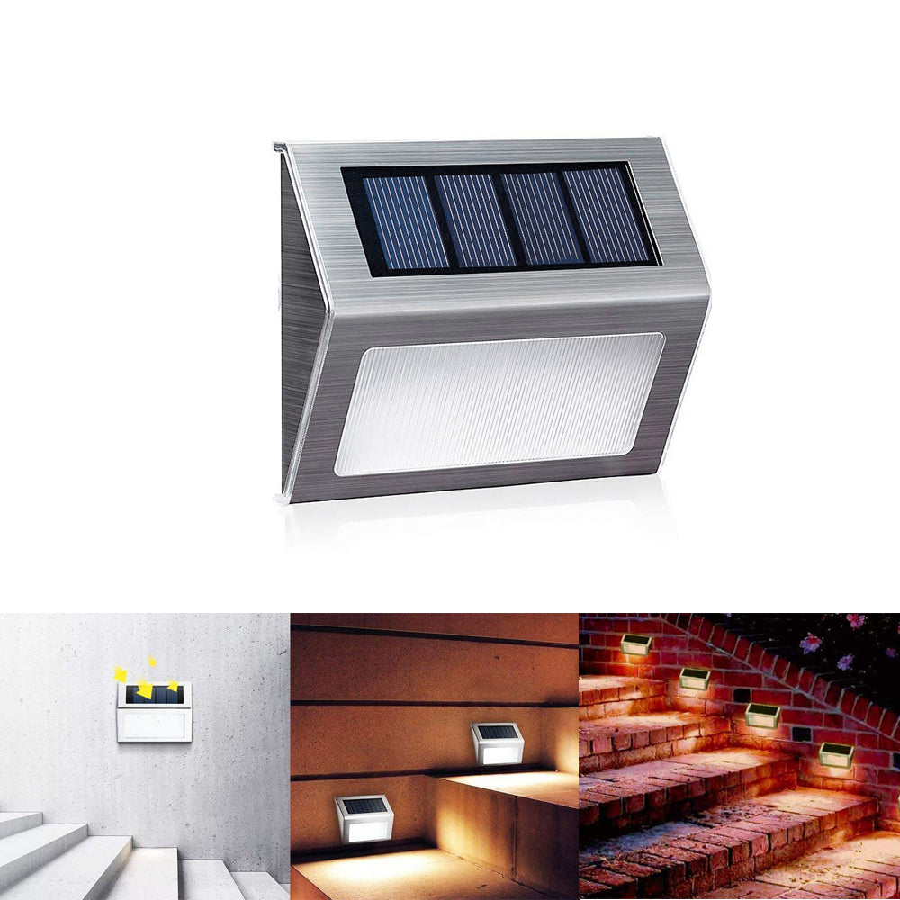 2Pcs/Set YOUOKLIGHT YK6411 White LED Solar Stairs Light