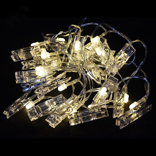 5 Meters 40 LED Photo Clip String Lights with Remote Control 8 Modes Choice Battery Operated Photo Clips