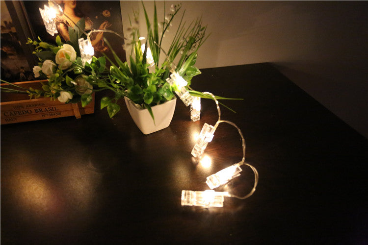 5 Meters 40 LED Photo Clip String Lights with Remote Control 8 Modes Choice Battery Operated Photo Clips