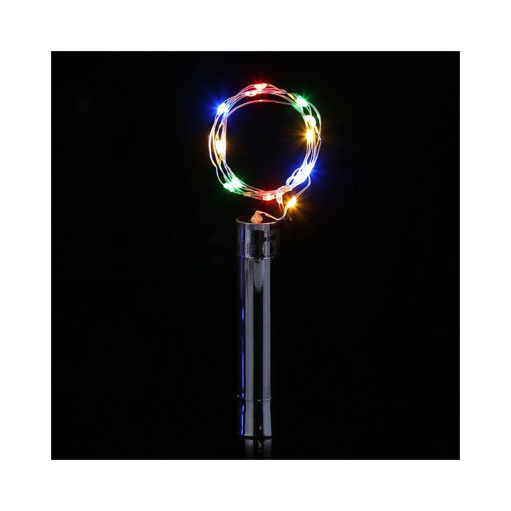 2m 20-LED ED Copper Plated Christmas Holiday Celebration Cork Lamp