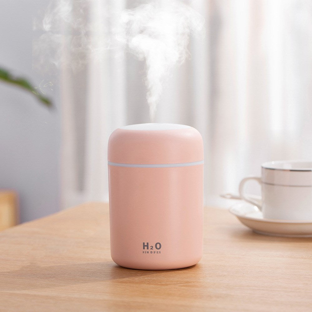 Humidifier USB Ultrasonic Aroma Diffuser Cool Mist Maker Air Purifier with Romantic Light