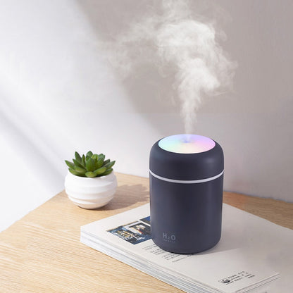 Humidifier USB Ultrasonic Aroma Diffuser Cool Mist Maker Air Purifier with Romantic Light