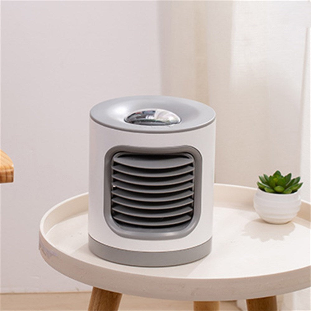 Air Purifier Cleaner Negative Ion Generator Fan with Projection Lamp USB Fan