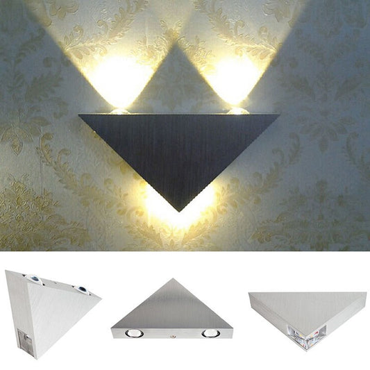 LED Wall Lamp 3W Modern Triangle Wall Light Corridor for Bedroom Home Lighting