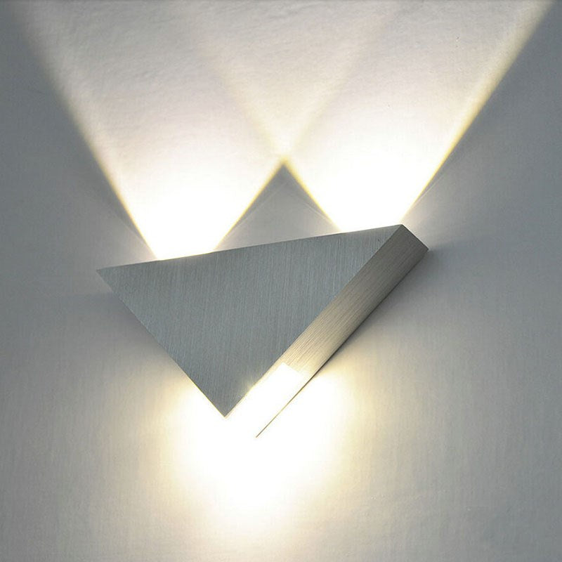 LED Wall Lamp 3W Modern Triangle Wall Light Corridor for Bedroom Home Lighting