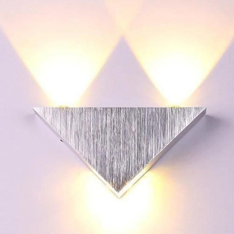 LED Wall Lamp 3W Modern Triangle Wall Light Corridor for Bedroom Home Lighting