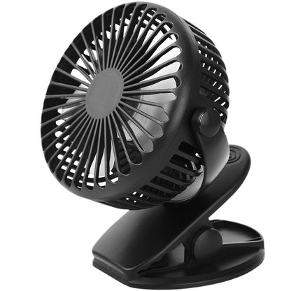 Portable Mini Cooling Fan Clip Fan Desktop Fan 2-IN-1 USB Rechargeable Small Fan