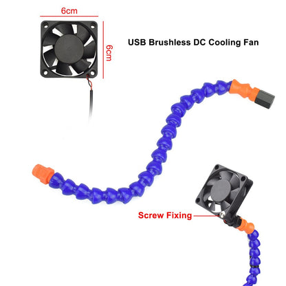 Multi Soldering Helping Hand Tool with 6Pcs Flexible Arms for PCB Board Soldering Repair Station