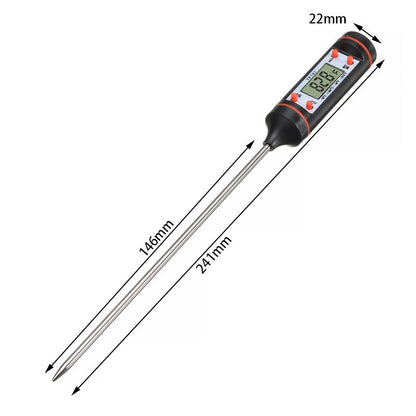 TP101 Digital Food Thermometer Long Probe Electronic Digital Thermometer BBQ Temperature Measuring Tool