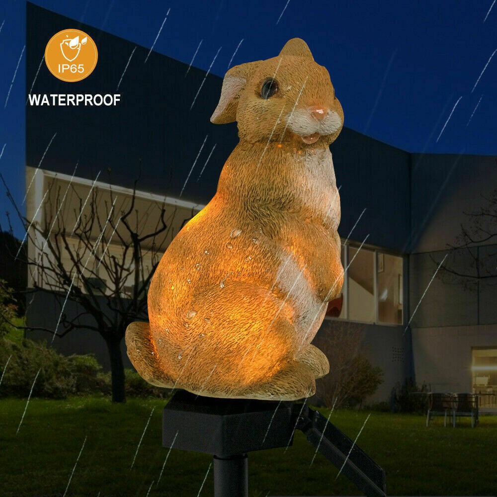 Modern Garden Decoration Resin Animal Solar Lamp