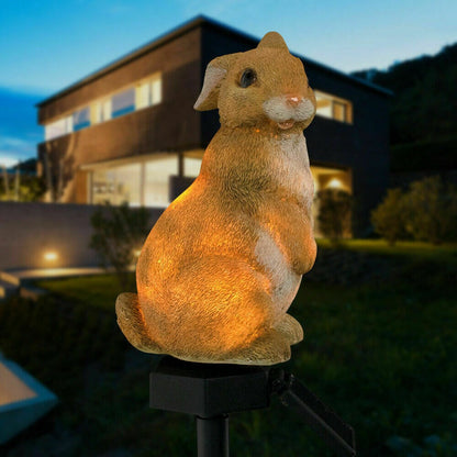 Modern Garden Decoration Resin Animal Solar Lamp