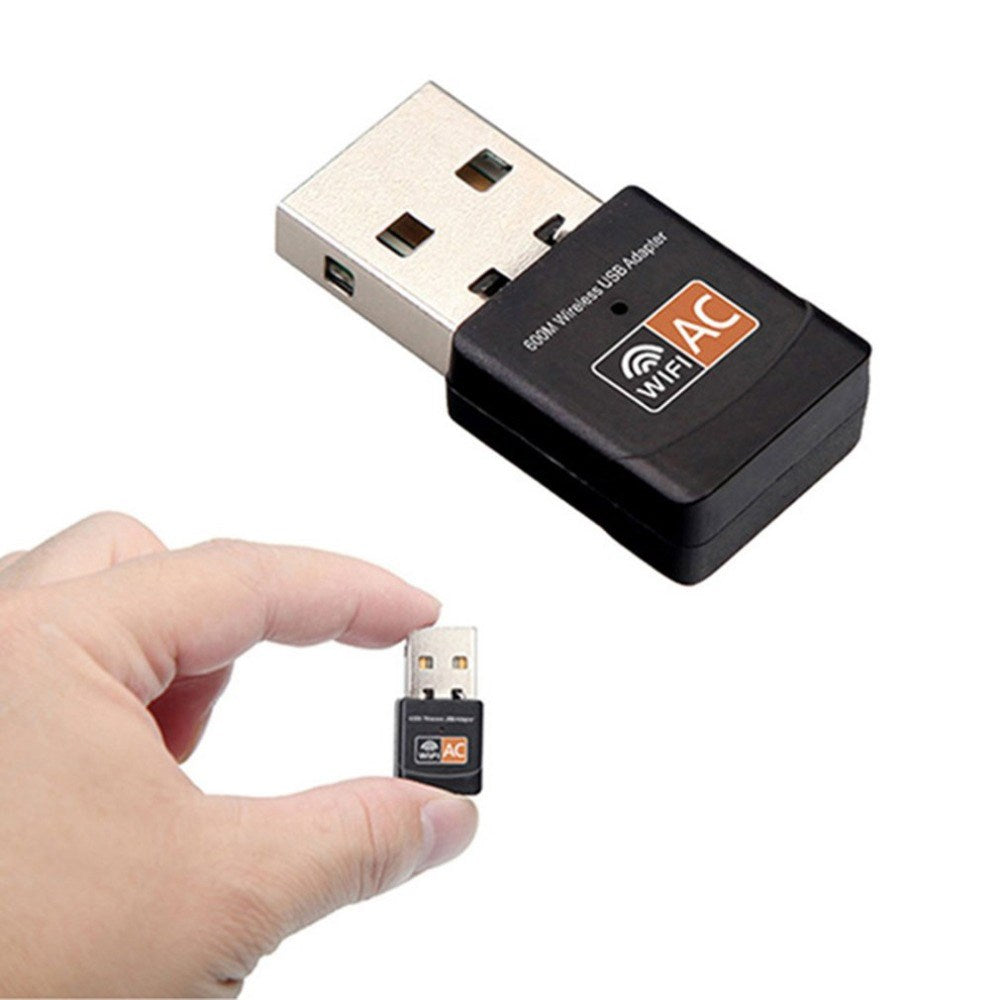 AC 600M Dual Frequency Mini 5G Wireless Network Card External USB Wifi Receiving Adapter