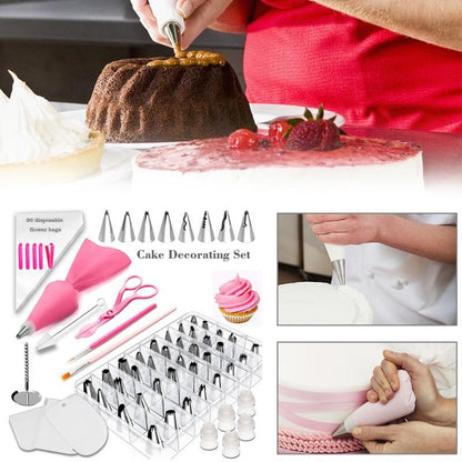 83 Pcs/Set Icing Bags Cake Decorating Kit Pastry Nozzles