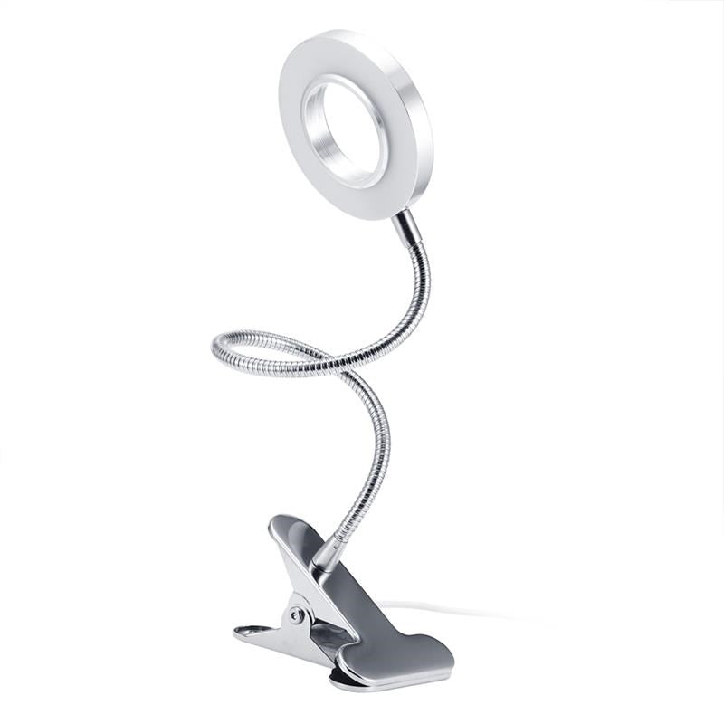 LED Desk Lamp with Adjustable Clamp Reading Light USB Plug-in Table Lamp for Eye Care Bedside Lamp