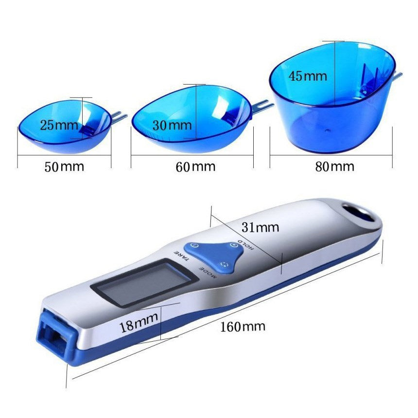 Digital Scale Spoon LCD Display 500g/0.1g High Precision Electronic Measuring Spoon Balance for Kitchen Cooking Baking