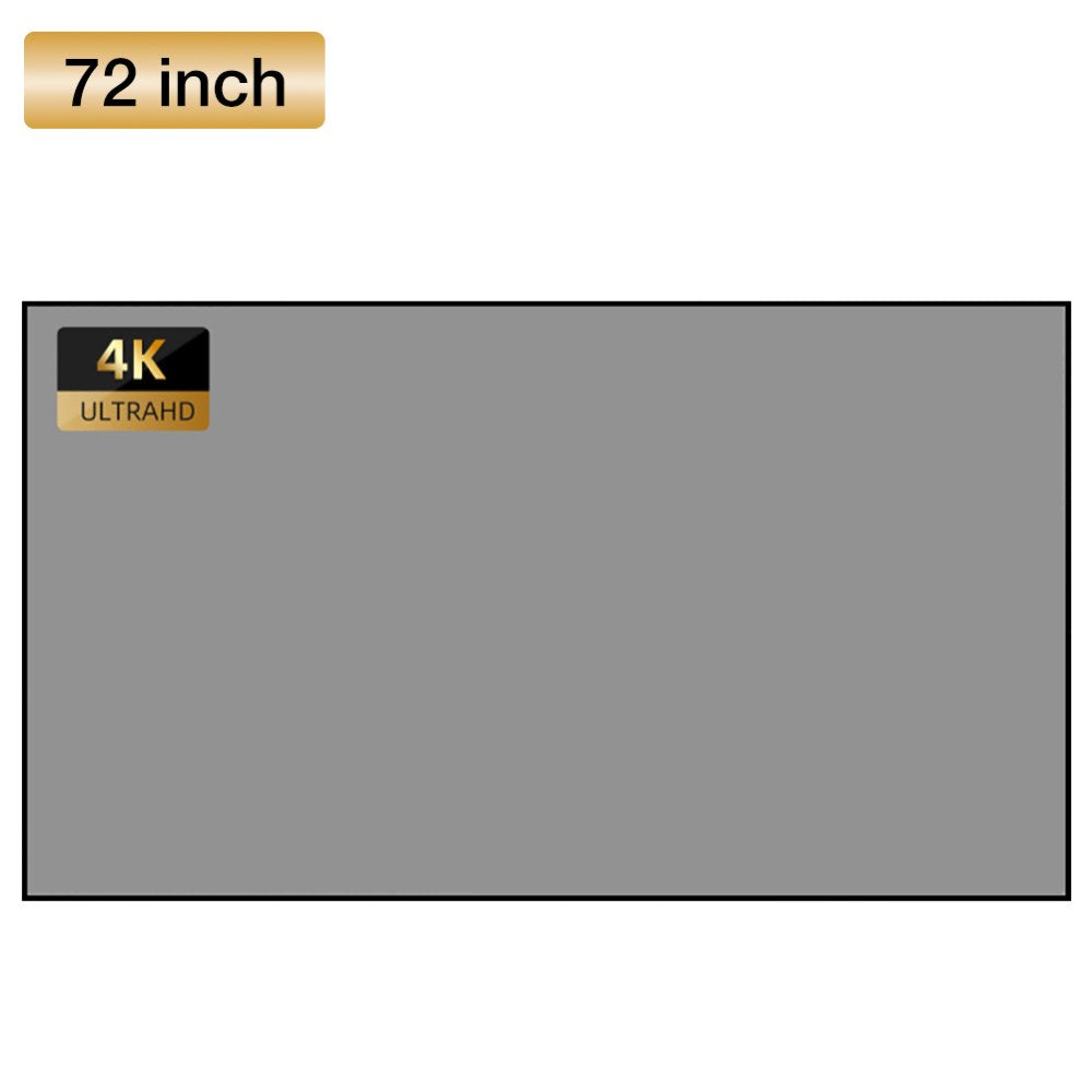 4:3 Full HD Projector Screen 4K High Resolution Folded Projection Screen for Outdoor Parties Home Theater - 72 inch