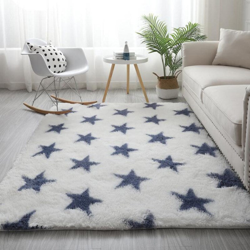 Soft Indoor Rug Shaggy Patterned Fluffy Carpet Home Decor Rug