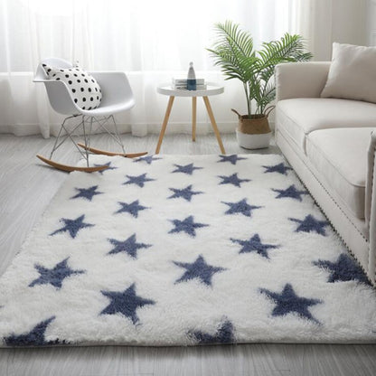 Soft Indoor Rug Shaggy Patterned Fluffy Carpet Home Decor Rug